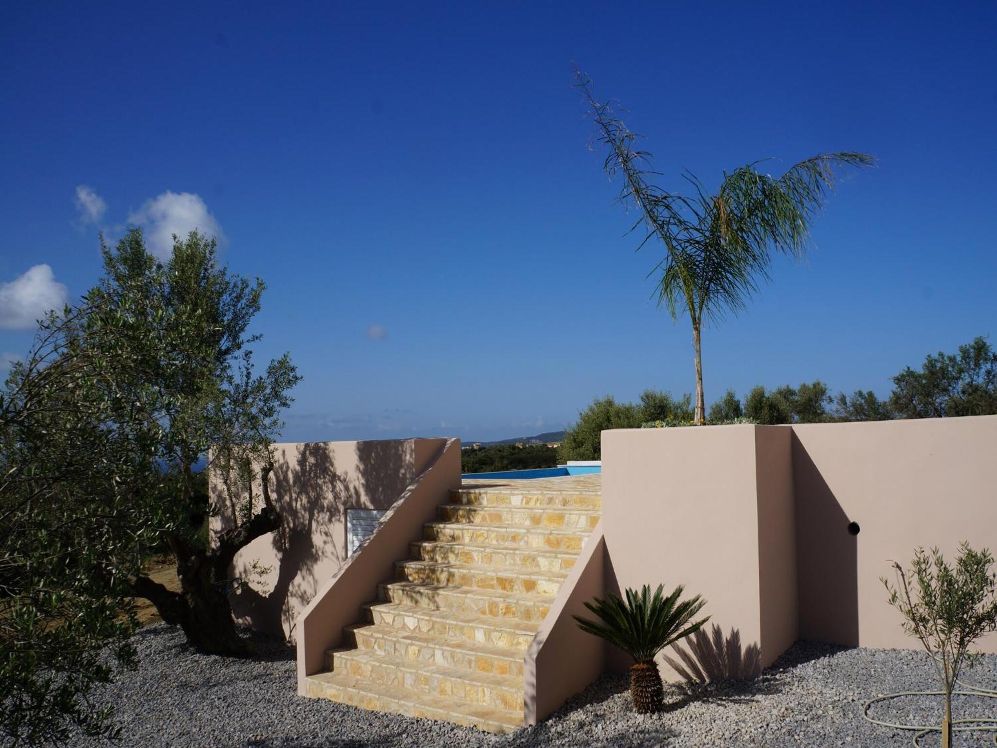 Luxurious Villa In Peloponnese With Swimming Pool Kamária Exteriör bild