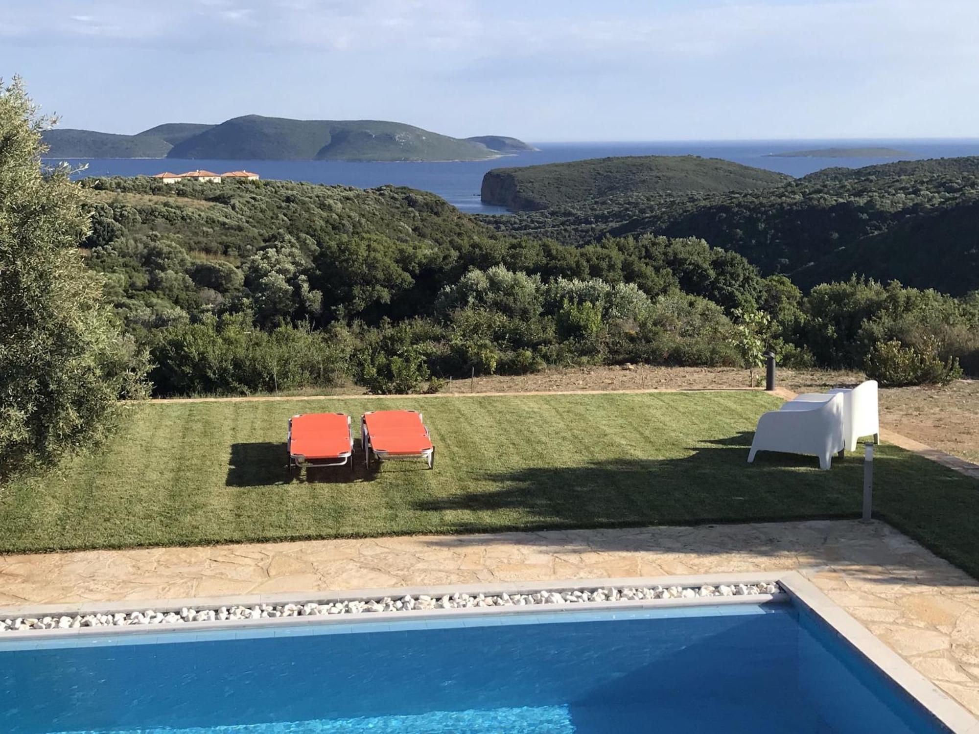 Luxurious Villa In Peloponnese With Swimming Pool Kamária Exteriör bild