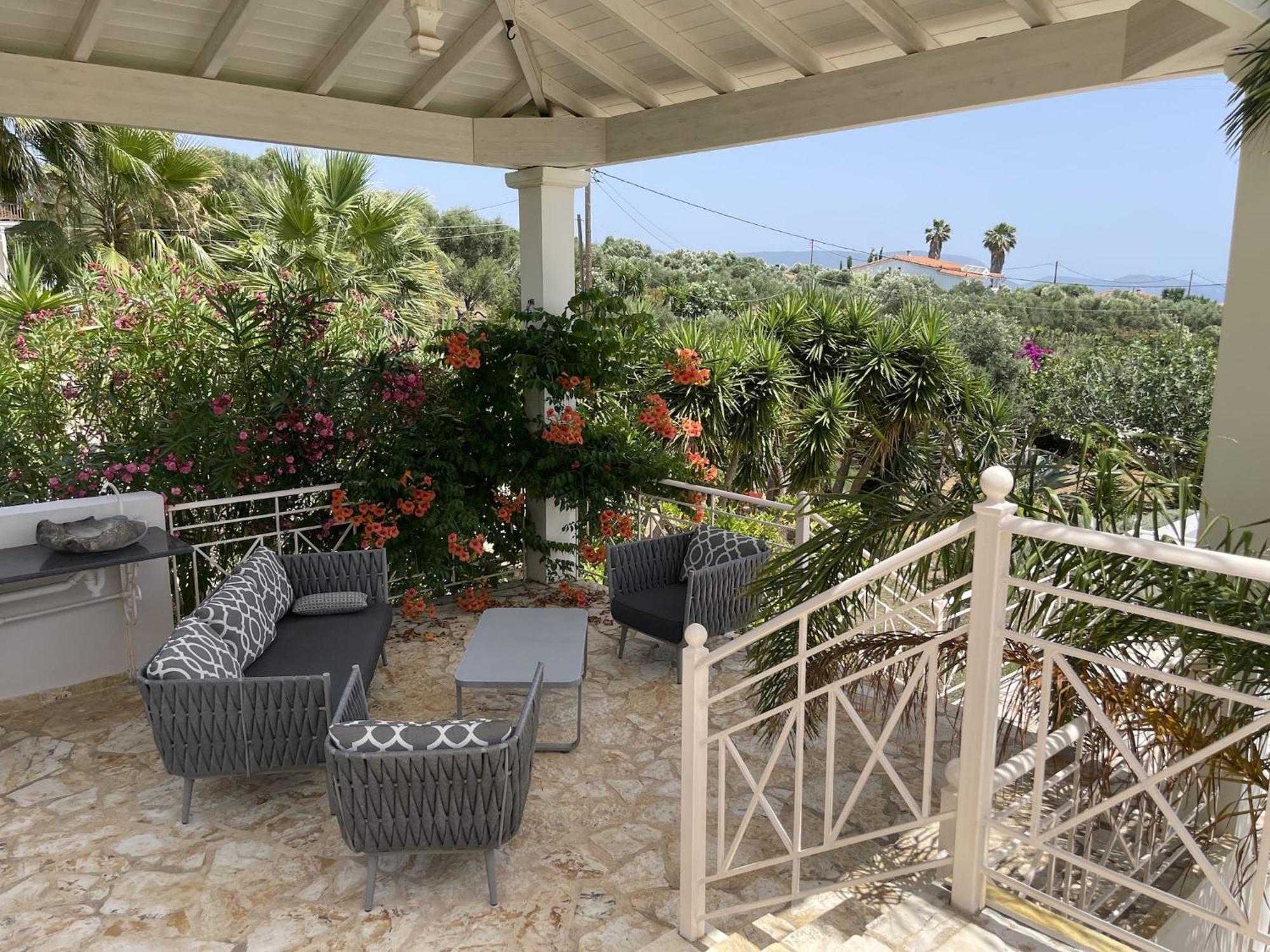 Luxurious Villa In Peloponnese With Swimming Pool Kamária Exteriör bild